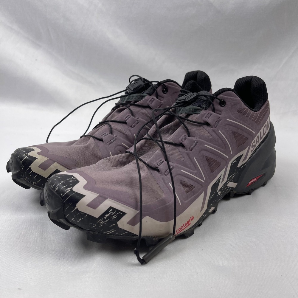 Salomon Speedcross 6 Men 9 Moonscape Trail Running Shoes Contagrip 417429 Good